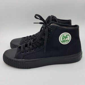 PF Flyers Sandlot Center Hi Top Atheltic Shoes Sneaker Black Mens 10 Womens 11.5